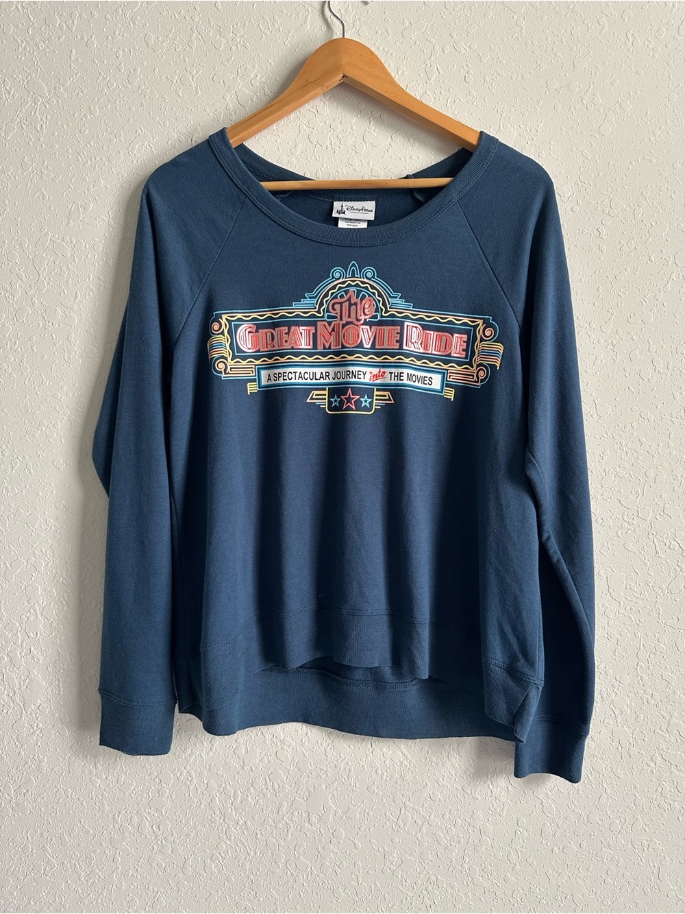 Disney Navy Blue "The Great Movie Ride" Long Sleeve Tee